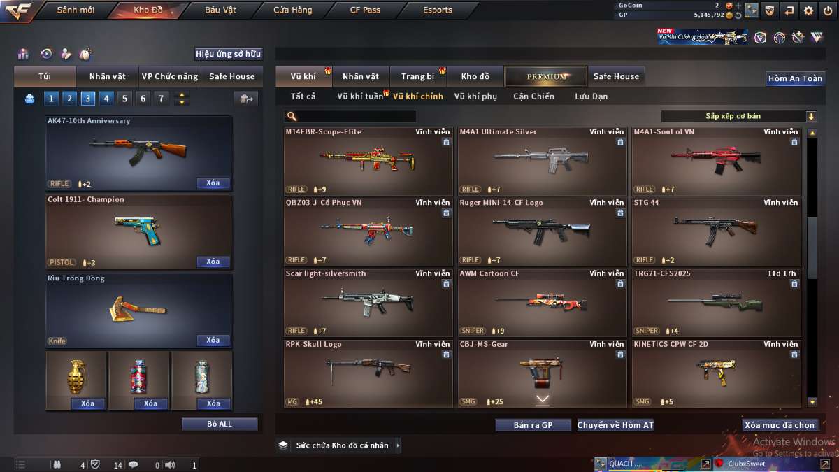 shop acc cf uy tin gia re